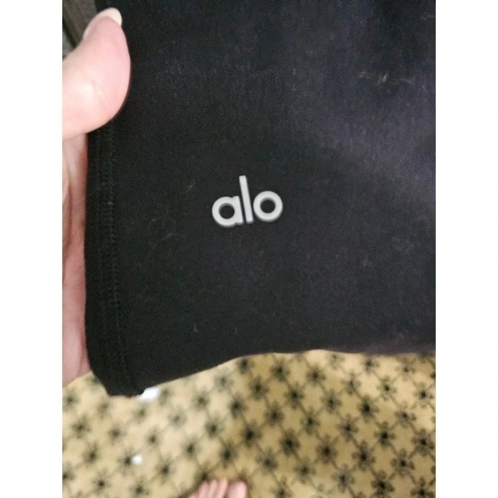 Alo Yoga High Waist Airbrush Flare Leggings‎ Black XXS Bootcut Yoga Pants